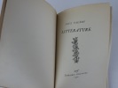 Littérature. VALERY Paul