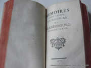 Mémoires pour servir à l'histoire de Brandebourg, avec quelques autres pièces intéressantes. Première et seconde partie. par Sans mention d'auteur ni d'éditeur.  - Image 4