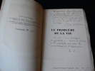 Le problème de la vie.. Dr Maurice Vernet. Préface de Louis Lavelee