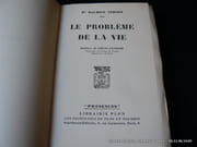 Le problème de la vie. par Dr Maurice Vernet. Préface de Louis Lavelee - Image 3