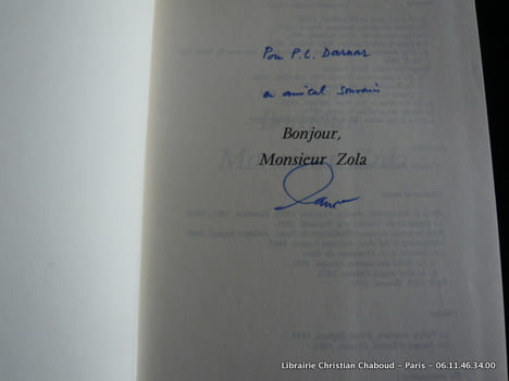 Bonjour Monsieur Zola. Armand Lanoux
