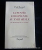La pensée européenne au XVIIIe siècle de Montesquieu à Lessing. Paul Hazard