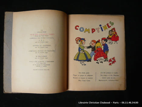 Comptines rondes et chansons pour les enfants sages. Illustrations de Henri Monier et Pol Ferjac. Arrangement musical de L. Arnould de Gremilly.. ...