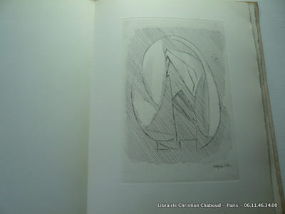 La soif du jonc. Poème de Tiggie Ghika orné de trois pointes sèches par Jacques Villon