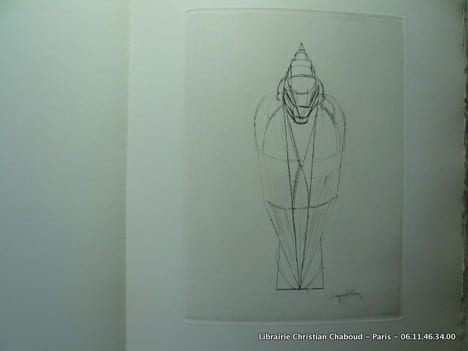 La soif du jonc. Poème de Tiggie Ghika orné de trois pointes sèches par Jacques Villon. GHIKA Tiggie - VILLON Jacques