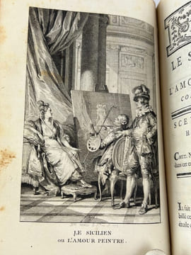Oeuvres de Molière, avec des remarques grammaticales; des Avertissemens et des Observations sur chaque pièce, par M. Bret. En 6 volumes.. MOLIERE