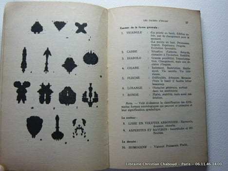 L'ENCROMANCIE. Nouvelle méthode simplifiée d'interprétation des taches d'encre. . ERUS Etienne L.