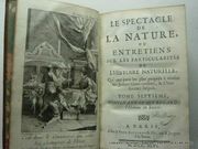 Le Spectacle de la Nature ou Entretiens sur les Particularités de l'Histoire Naturelle Qui ont paru les plus propres à rendre les Jeunes-Gens curieux & à leur former l'esprit. Tome septième contenant ce qui regarde l'homme en société. par PLUCHE, Noël-Antoine (1688-1761) - Image 2