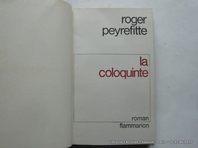 La coloquinte. Edition originale.