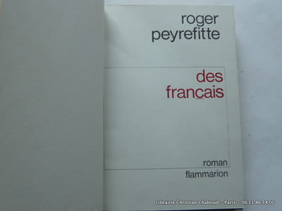Des français. Edition originale.