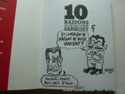 10 raisons de ne pas voter Sarkozy : François Hollande ; Jean-Luc Mélenchon ; Eva Joly ; Nathalie Arthaud ; Philippe Poutou ; Pierre  Laurent ; ... ; Cécile Duflot ; Aurélie Filippetti. par Editions Les Echappés - Image 2