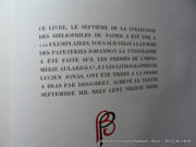 Histoire de la grandeur et de la décadence de César Birotteau, Parfumeur, Chavalier de la Légion d'Honneur, Adjoint au Maire du 2° Arrondissement de la Ville de Paris. Lithographies de Lucien JONAS. Tirage limité à 110 exemplaires. par BALZAC Honoré de - Image 6