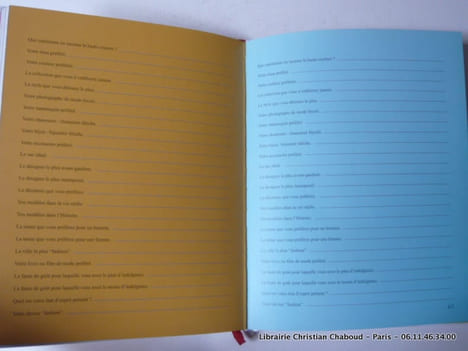 FASHION LE QUESTIONNAIRE. Avant-propos de Michael Specter. Illustrations de Gladys Perint Palmer et François Berthoud