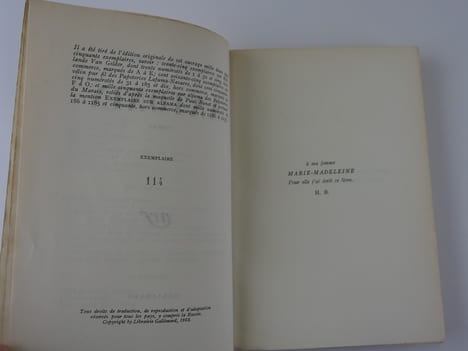 Antonin. Edition originale. Un des 165 ex. sur vélin pur fil Lafuma Navarre.. BOSCO Henri