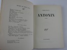 Antonin. Edition originale. Un des 165 ex. sur vélin pur fil Lafuma Navarre.. BOSCO Henri