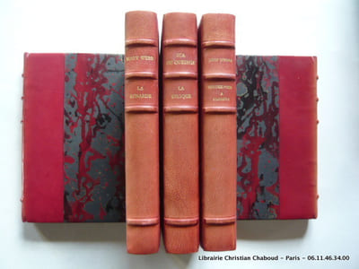 42° parallèle. Préface de Claude Edmonde Magny. Edition du Club Français du Livre reliée dans un élégant demi-chagrin rouge.