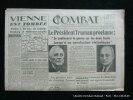 Combat De la Résistance à la Révolution. 4e année n°265 Samedi 14 avril 1945.. Collectif. Directeur gérant : Pascal Pia. Editorial par François Bruel.