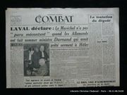 Combat De la Résistance à la Révolution. 5e année n°364 Dimanche 5 août 1945.  La tentation du dégoût  par Georges Bernanos. par Collectif. Directeur gérant : Pascal Pia.  - Image 1
