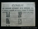 Combat De la Résistance à la Révolution. 5e année n°365 Mardi 7 août 1945.. Collectif. Directeur gérant : Pascal Pia. 