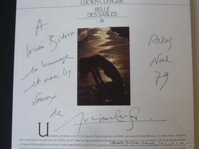 Belle des sables. Portfolio. Envoi de Lucien Clergue.