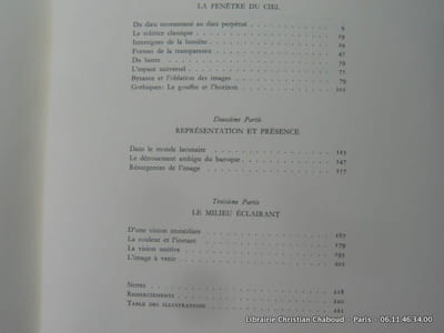 LE FEU DES SIGNES. La fenêtre du ciel - Représentation et présence - Le milieu éclairant.