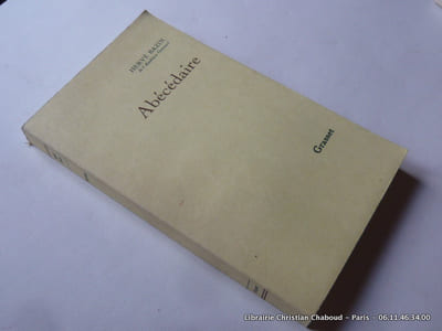 Abécédaire. Envoi de l'auteur.