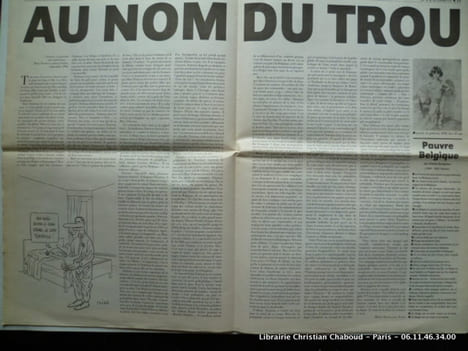 L'Eternité n°1. Journal mensuel Février 1997 On n'est pas de pédés .. Rédacteurs en chef : Nabe, Vuillemin, Pajak