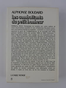 Les combattants du petit bonheur. Envoi autographe signé. 