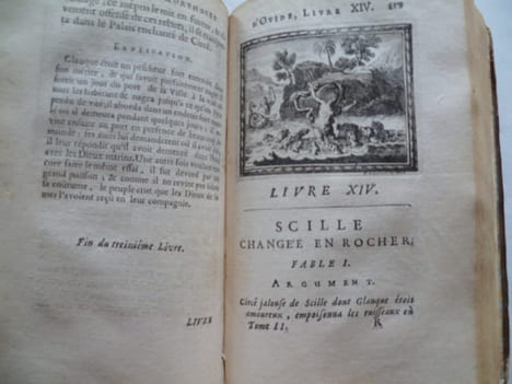 Les métamorphoses d'Ovide avec des explications à la fin de chaque Fable. Traduction nouvelle. En deux tomes, complet.. Ovide. Traduction nouvelle par ...