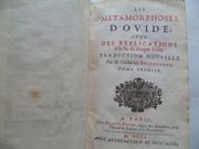 Les métamorphoses d'Ovide avec des explications à la fin de chaque Fable. Traduction nouvelle. En deux tomes, complet. par Ovide. Traduction nouvelle par M. l'Abbé de Bellegarde - Image 5