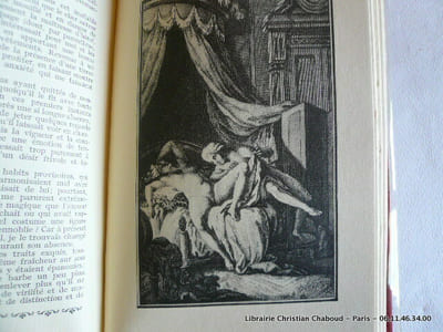 Collection de livres de  second rayon  : En 8 volumes (complet) Félicia d'Andrea de Nerciat,  Margot la ravaudeuse de Fougeret de Monbron,  Mémoires de Fanny Hill de John Cleland,  La Paysanne pervertie de Rétif de la Bretonne....