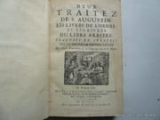 Deux Traitez de S. Augustin. Les Livres de l'Ordre et les Livres du Libre Arbitre, traduits en françois sur la nouvelle édition latine des Peres Benedictins de la Congregation de S. Maur. par SAINT-AUGUSTIN - Image 2