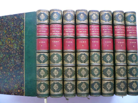Histoire des ducs de Bourgogne de la maison de Valois (1364-1477). Nouvelle édition. Complet en 8 volumes.. De Barante (M.)