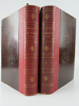 Le diable à Paris. Paris et les parisiens. A la plume et au crayon par Gavarni, Grandville.  Volume 1 comprenant la Première et Deuxième partie, ...