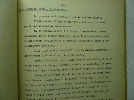 Une mission au Maroc.  Journal du Voyage officiel au Maroc de M. François de Tessan, sous-secrétaire d'Etat aux Affaires Etrangères (Février 1938). ...