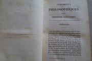 Fragments philosophiques. 2 volumes. Tome second : Philosophie ancienne. Xénophane. Zénon d'Elée. Socrate. Platon. Eunape. Proclus. Olympiodore.  Tome troisième :  Philosophie scholastique. 4e éd. Abelard. par  - Image 3