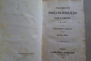 Fragments philosophiques. 2 volumes. Tome second : Philosophie ancienne. Xénophane. Zénon d'Elée. Socrate. Platon. Eunape. Proclus. Olympiodore.  Tome troisième :  Philosophie scholastique. 4e éd. Abelard. par  - Image 5