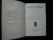 La Sainte Bible avec commentaires théologiques, moraux, phililogiques, historiques etc. rédigés d'après les meilleurs travaux anciens et contemporains. par Abbé Drach, du Clergé de Paris. Texte latin de la vulgate, traduction française en regard par M. L'Abbé A. Bayle. - Image 1