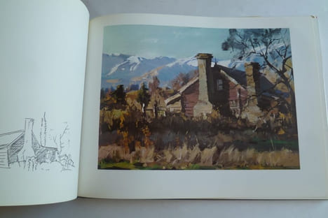 My kind of Country. Paintings in oil of southern New Zealand, with sketches, commentaires and an introduction.. Badcock Douglas