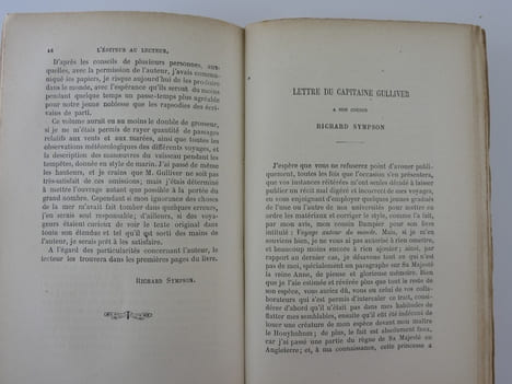 Voyages de Gulliver dans des contrées lointaines. Traduction nouvelle précédée d'une notice biographique et littéraire par Walter Scott. Illustrations ...