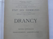 DRANCY. Etat des Communes à la fin du XIX° siècle publié sous les auspices du Conseil Général. Notice historique et renseignements administratifs. par Direction des affaires départementales - Image 1
