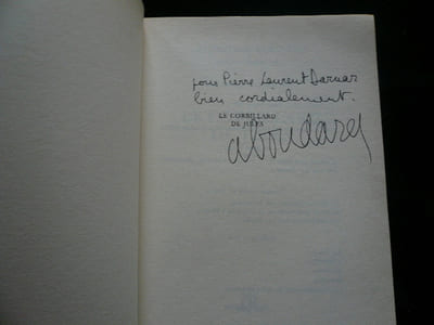 Le corbillard de Jules. Envoi autographe signé. 