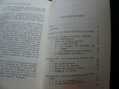 Hstoire politique de la Revue des Deux Mondes 1829 à 1979.