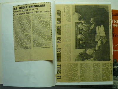 Le siècle trioulais (1880-1980). Cent ans de la vie d'un village et d'une famille de paysans poitevins. En 3 volumes, complet. 1 La Grande Misère. 2 La Grande saignée. 3 Le Grand Tournant.