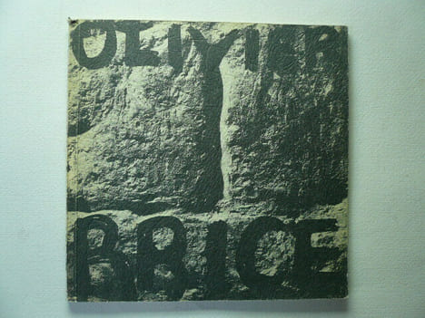 Olivier BRICE. Empreintes 1971/1972. Olivier BRICE. Lettres de Marwan Hoss. Texte de Jean-Jacques Lévêque, Pierre Restany