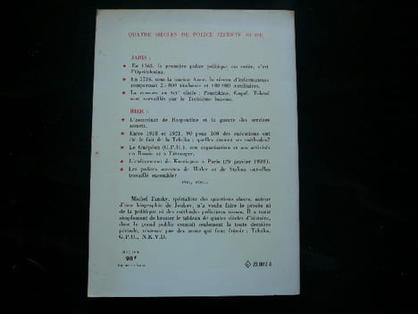 Quatre Siècles de Police Secrète Russe. Tansky Michel