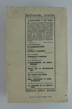 Jnana-Yoga. 4e éd. . Swâmi Vivekânanda. Traduit par Jean Herbert. Avec lettre de Romain Rolland et préface de Paul Masso-Oursel.