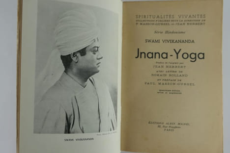Jnana-Yoga. 4e éd. . Swâmi Vivekânanda. Traduit par Jean Herbert. Avec lettre de Romain Rolland et préface de Paul Masso-Oursel.