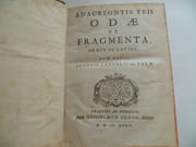 Anacreontis Teii Odae et fragmenta, graece et latine, cum notis  par Joannis Cornellii de Pauw - Image 2