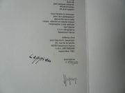 ICI MAINTENANT. Ouvrage illustré de décalcomanies en noir, exemplaire n° 139/150, signé par l'auteur et en impression par l'artiste.  par Jean LEPPIEN  - Jean-Jacques SCHERRER - Image 5